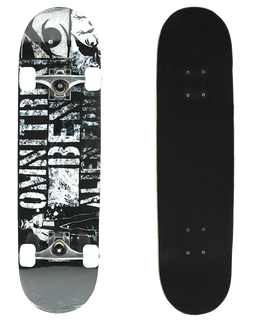 Senmi 7 Plies Maple Double Kick Concave Deck Cool alphabet Grip Tape Skateboard for Primary Intermediate + Free Skateboard Bag