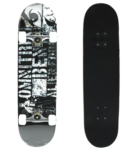 Senmi 7 Plies Maple Double Kick Concave Deck Cool alphabet Grip Tape Skateboard for Primary Intermediate + Free Skateboard Bag